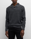 Rodd & Gunn Rodd And Gunn Studholme Mockneck Pullover Sweater In Charcoal