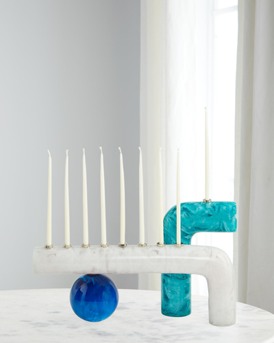 Jonathan Adler Mustique Menorah In White