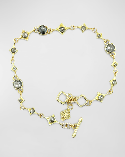 Armenta 18k Yellow Gold Grey Diamond Chain Bracelet