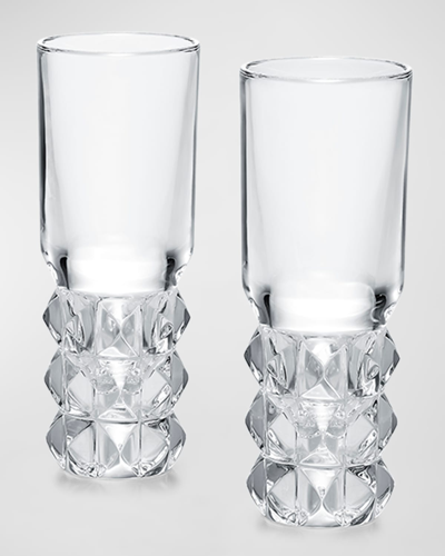 The Martha, By Baccarat Louxor Vodka Glasses, Set Of 2 In Transparent