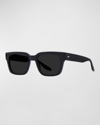 BARTON PERREIRA MEN'S ZANDER PLASTIC RECTANGLE SUNGLASSES