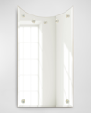 John-richard Collection Crescent Mirror In White