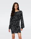 Diane Von Furstenberg Mimi Mini Dress In Magic Stars Blue