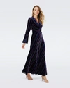 Diane Von Furstenberg Sudha Velvet Dress In Velvet Stripe