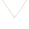 Aurate New York Diamond Solitaire Necklace In Rose