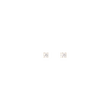 Aurate New York Diamond Stud Earrings - Lab - Single In White