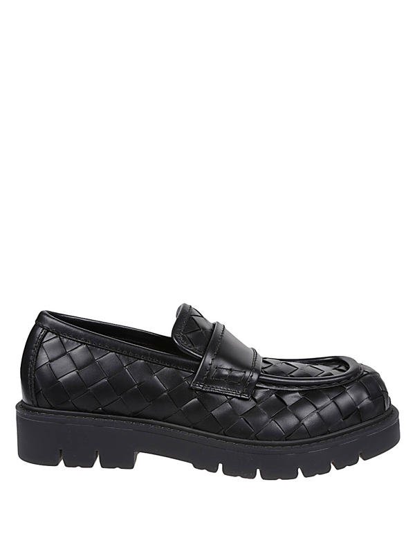 Bottega Veneta Indigo Mattelassé Denim Loafers