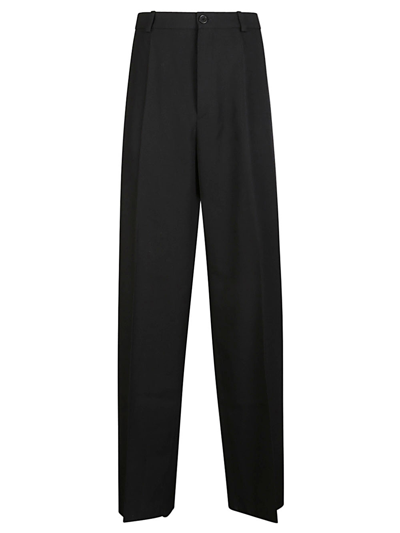 Balenciaga Wool Trousers In Black