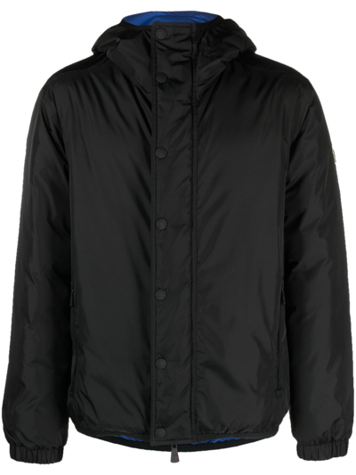 Moncler Rosiere Reversible Puffer Jacket In Black