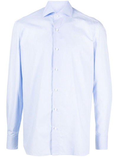 Borrelli Long-sleeve Cotton Shirt In Multicolour
