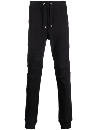Balmain Cotton Trousers In Black