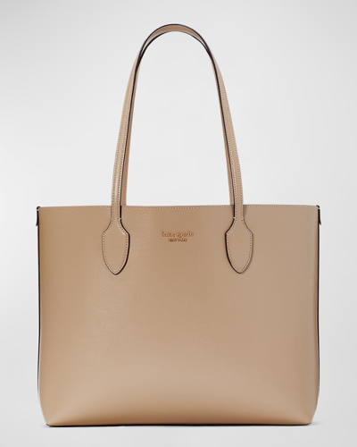 Kate Spade Bleecker Large Saffiano Leather Tote Bag In Timeless Taupe