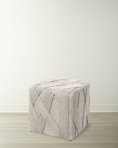 Palecek Henley Hassock In Gray