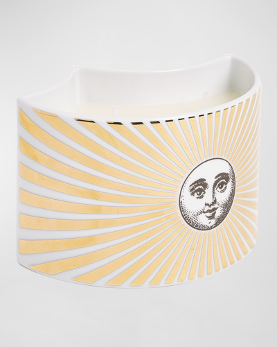 Fornasetti Scented Nesting Size Candle Soli/sun In Yellow