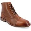 Thomas & Vine Jagger Cap Toe Ankle Boot In Brown