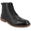 Thomas & Vine Jagger Cap Toe Ankle Boot In Black