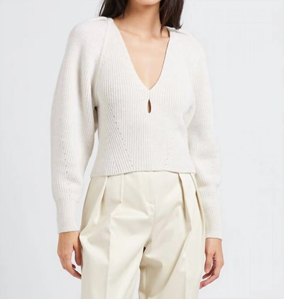 Iro Adsila Knitwear In Beige Wool In White