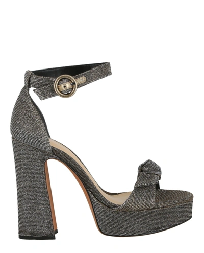 Alexandre Birman Clarita Curve Heel Sandals In Grey