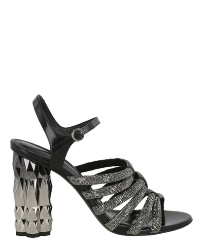 FERRAGAMO AMALIA EMBELLISHED STRAPPY SANDALS