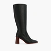 Alohas East Leather Knee High Boot In Multi
