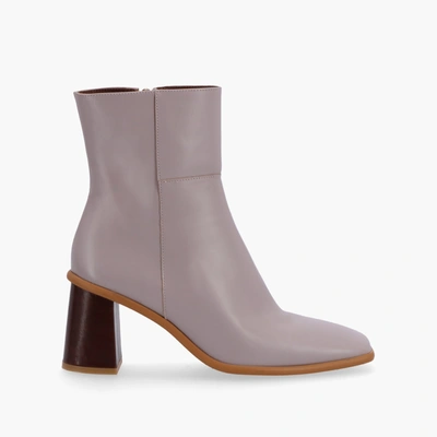 Alohas West Leather Boots In Mauve