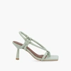 Alohas Sheila Leather Heeled Sandal In Multi