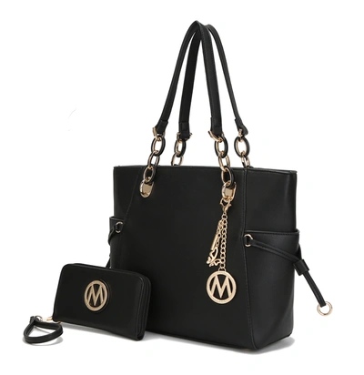 Mkf Collection By Mia K Yale Tote Bag With Wallet In Black