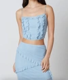 Cotton Candy Chloe Tank Top In Steel In Blue