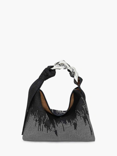 Jw Anderson Small Chain Hobo Hotfix Shoulder Bag In Multi