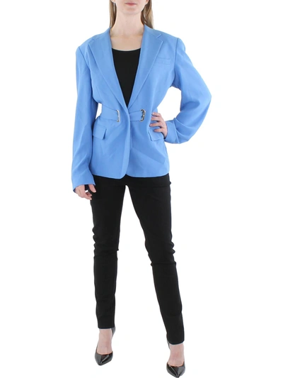 Lauren Ralph Lauren Womens Business Office One-button Blazer In Blue