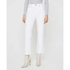 AG KINSLEY CROP FLARE JEANS IN AUTHENTIC WHITE DESTRUCTED