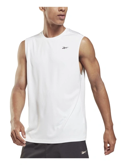 Reebok Mens Logo Fitness Tank Top In White