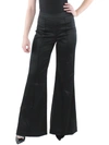 Jonathan Simkhai Jordana Duchess Satin Bootcut Pants In Black