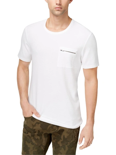 Inc Mens Cotton Zip Pocket T-shirt In Multi