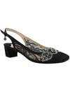J. RENEÉ FALEECE WOMENS EMBELLISHED LACE SLINGBACK HEELS