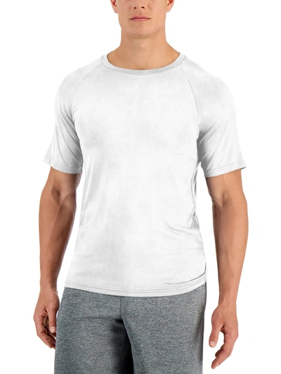Club Room Mens Crewneck Short Sleeve T-shirt In White