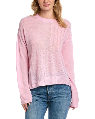 Alashan Cashmere Tomorrow Patchwork Cashmere Sweater In Pink