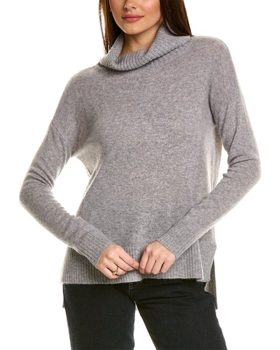Philosophy High-low Cashmere Pullover In Grey