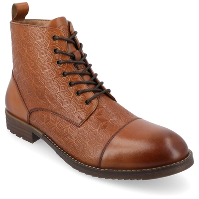 Thomas & Vine Kairo Cap Toe Ankle Boot In Cognac
