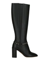 Ferragamo Triba Leather Knee-high Boots In Black