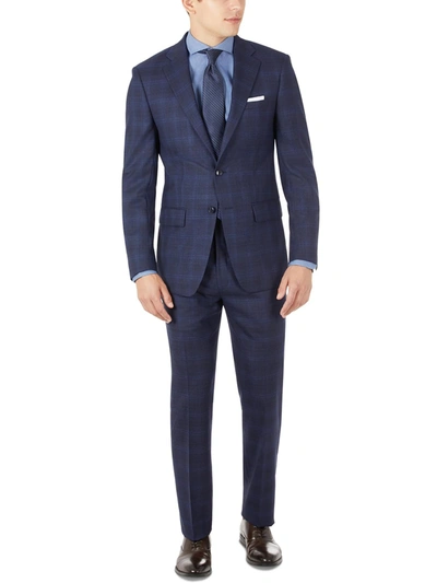 Calvin Klein Malbin Mens Wool Extra Slim Fit Two-button Blazer In Blue