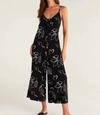 Z SUPPLY ABIGAIL ABSTRACT JUMPSUIT IN BLACK ABSTRACT