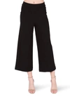 DEX WIDE LEG PONTE CROPPED PANTS IN BLACK