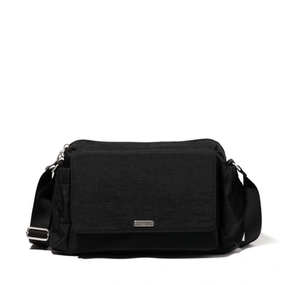 Baggallini Daily Machine Wash Messenger Bag In Black