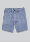 Save Khaki United Men's Herringbone Naval Short In Air Force In Multi