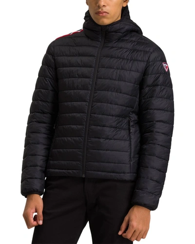 Rossignol Rossi Hooded Padded Jacket In Black