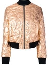 Msgm Star Quilted Bomber Jacket