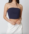 Cotton Candy Camila Corset Top In Indigo In Multi