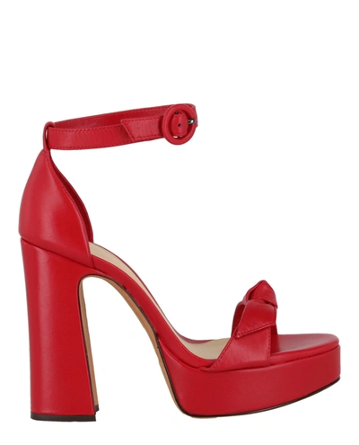 Alexandre Birman Clarita Curve Heel Sandals In Red