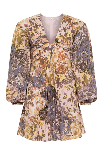 Anna Cate Weatherley Dress In August Bloom In Purple